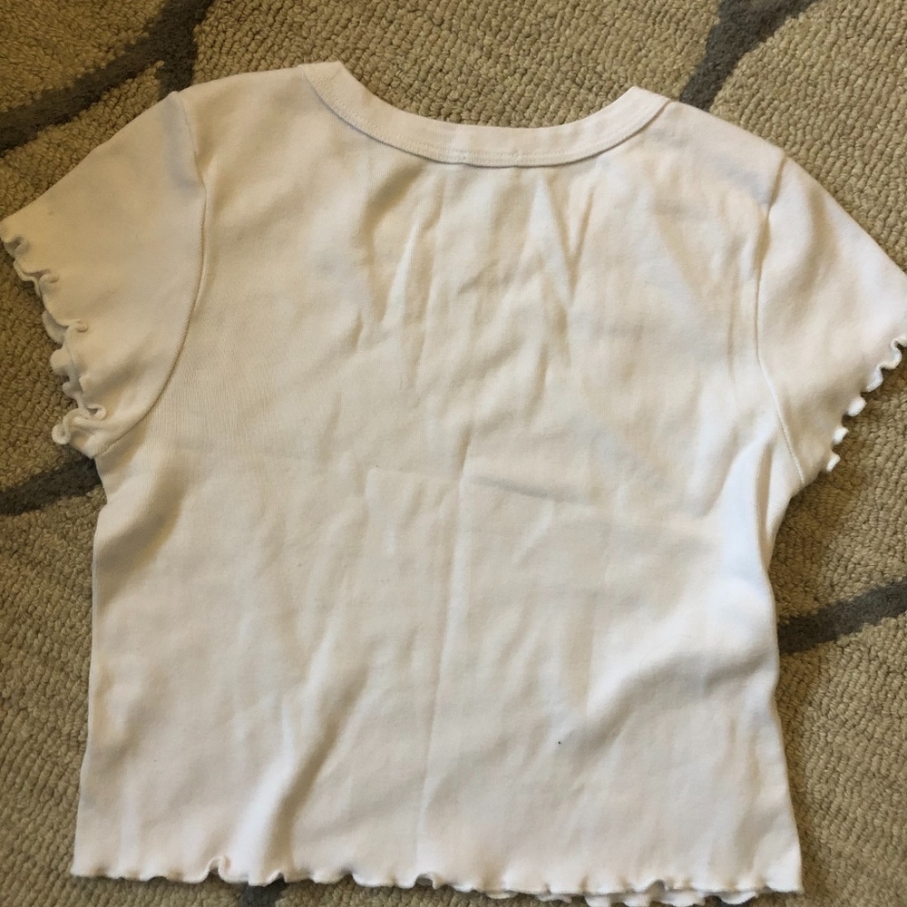 Brandy White Ruffle Top - Picture 3 of 4